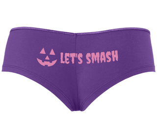 Let's Smash Pumpkins - Purple Boyshort