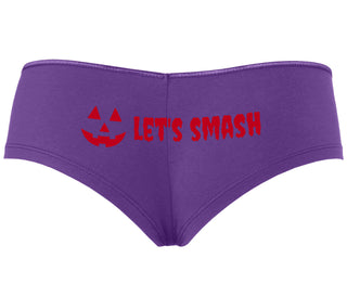 Let's Smash Pumpkins - Purple Boyshort
