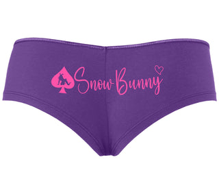 Snow Bunny - Queen of Spades - Purple Boyshort
