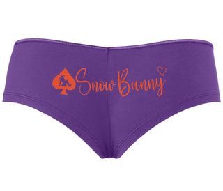 Snow Bunny - Queen of Spades - Purple Boyshort