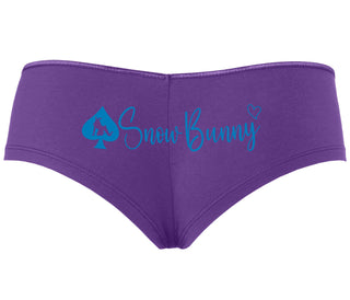 Snow Bunny - Queen of Spades - Purple Boyshort