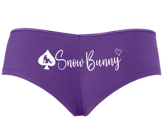 Snow Bunny - Queen of Spades - Purple Boyshort