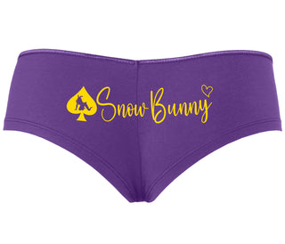Snow Bunny - Queen of Spades - Purple Boyshort