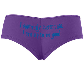 I Solemnly Swear I Am Up To No Good - Purple Boyshort