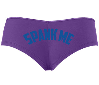 Spank Me - Bold Design - Purple Boyshort