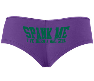 Spank Me I've Been A Bad Girl - Purple Boyshort