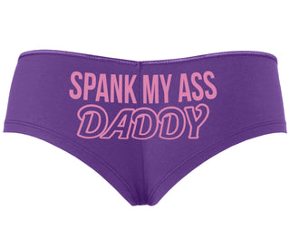Spank My Ass Daddy - Purple Boyshort