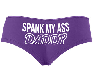 Spank My Ass Daddy - Purple Boyshort