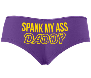 Spank My Ass Daddy - Purple Boyshort