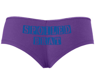 Spoiled Brat - Block Design - Purple Boyshort