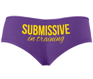 Submissive In Training - Purple Boyshort