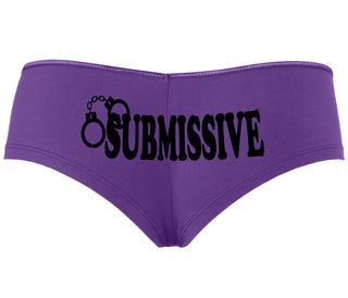 Submissive - Cuff Logo - Purple Boyshort