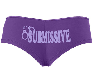 Submissive - Cuff Logo - Purple Boyshort