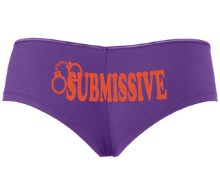 Submissive - Cuff Logo - Purple Boyshort