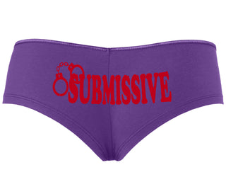 Submissive - Cuff Logo - Purple Boyshort