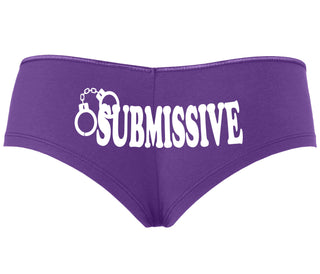 Submissive - Cuff Logo - Purple Boyshort