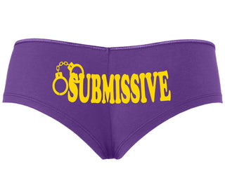 Submissive - Cuff Logo - Purple Boyshort