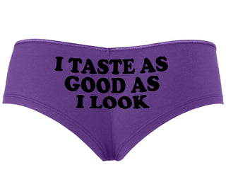 I Taste As Good As I Look - Purple Boyshort