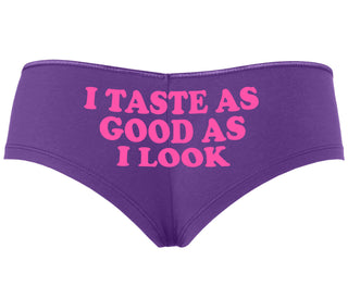 I Taste As Good As I Look - Purple Boyshort