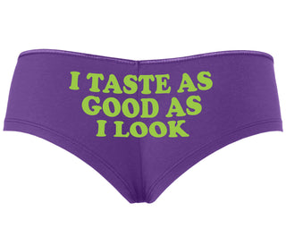 I Taste As Good As I Look - Purple Boyshort