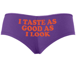 I Taste As Good As I Look - Purple Boyshort