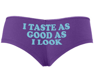 I Taste As Good As I Look - Purple Boyshort