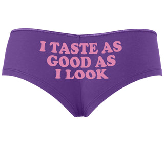 I Taste As Good As I Look - Purple Boyshort