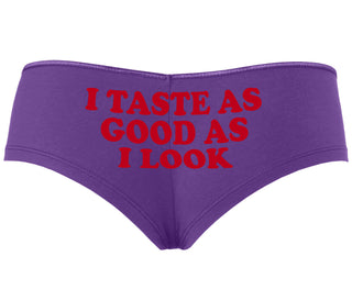 I Taste As Good As I Look - Purple Boyshort