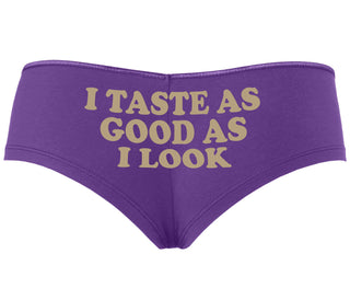 I Taste As Good As I Look - Purple Boyshort