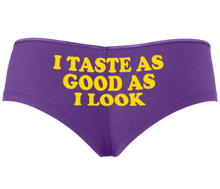 I Taste As Good As I Look - Purple Boyshort