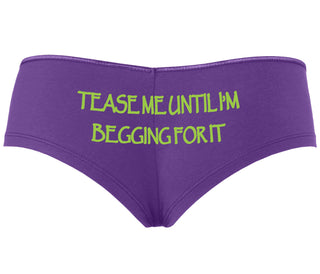 Tease Me Unitl I Am Begging For It - Purple Boyshort