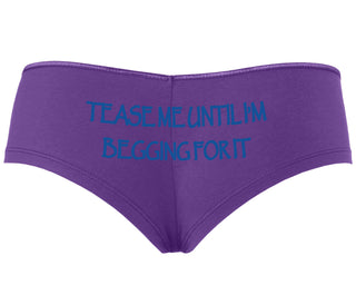 Tease Me Unitl I Am Begging For It - Purple Boyshort