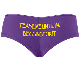 Tease Me Unitl I Am Begging For It - Purple Boyshort
