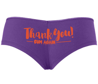 Thank You Cum Again - Purple Boyshort