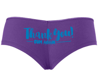 Thank You Cum Again - Purple Boyshort