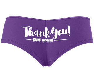 Thank You Cum Again - Purple Boyshort