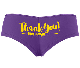 Thank You Cum Again - Purple Boyshort