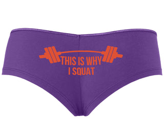 This Is Why I Squat - Purple Boyshort