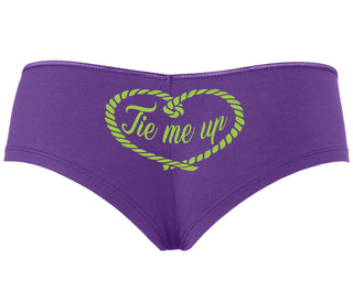 Tie Me Up - Cute Rope Design - Purple Boyshort