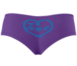 Tie Me Up - Cute Rope Design - Purple Boyshort