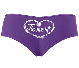 Tie Me Up - Cute Rope Design - Purple Boyshort