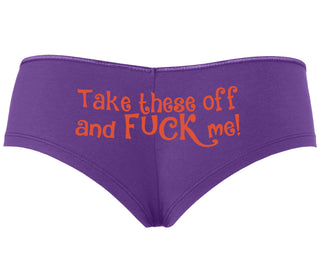 Take These Off And Fuck Me - Purple Boyshort