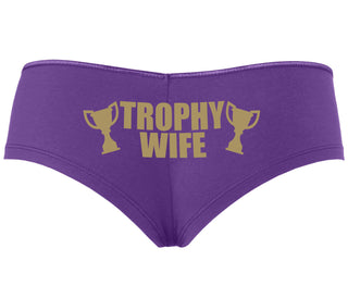 Trophy Wife Award - Purple Boyshort