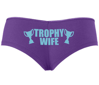 Trophy Wife Award - Purple Boyshort