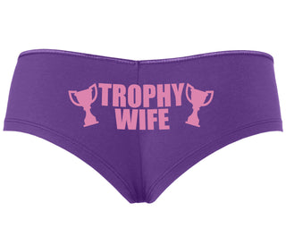 Trophy Wife Award - Purple Boyshort