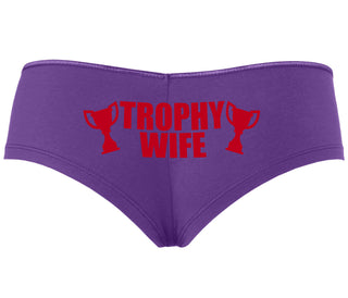 Trophy Wife Award - Purple Boyshort