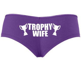 Trophy Wife Award - Purple Boyshort