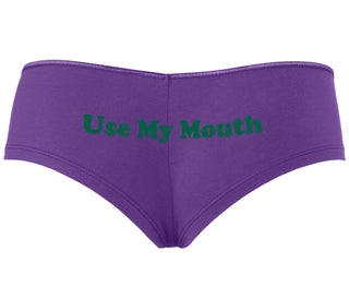 Use My Mouth - Purple Boyshort
