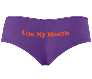 Use My Mouth - Purple Boyshort