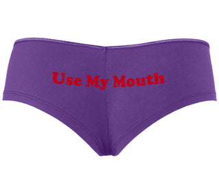Use My Mouth - Purple Boyshort